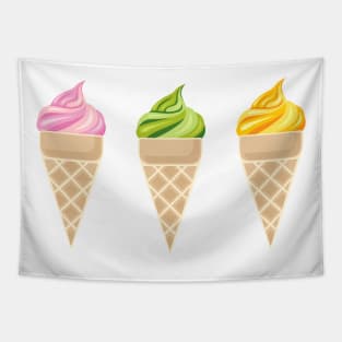 Ice Creams Vector Illustration Tapestry