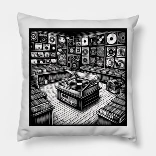 Record shop Pillow