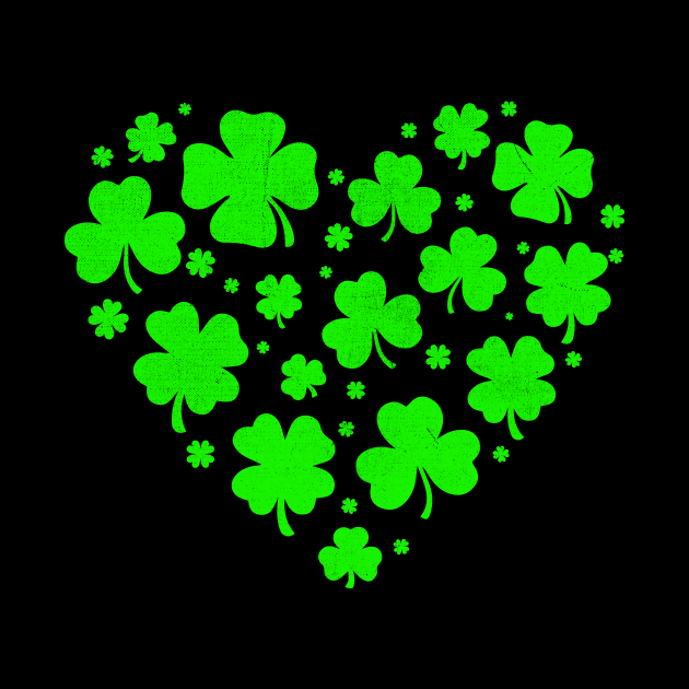 Shamrock Heart st patricks day lucky Irish by TheDesignDepot