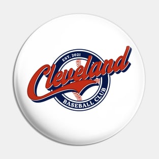 CLEVELAND INDIANS Vintage Baseball Team Logo Retro MLB Badge Pinback Pin  Button