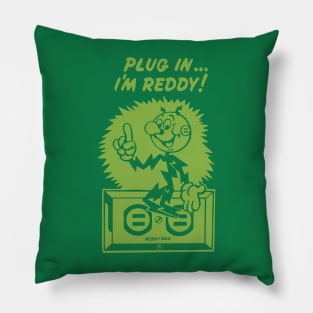 plug in reddy kilowatt green Pillow