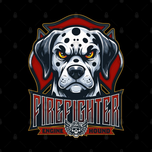 Firefighter Dog by Garment Monkey Co.