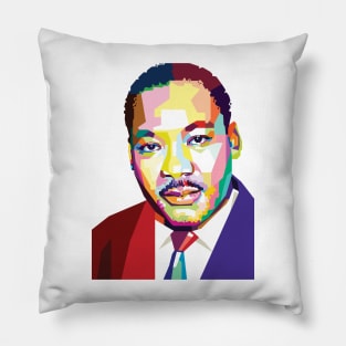 MLK in pop Art Pillow