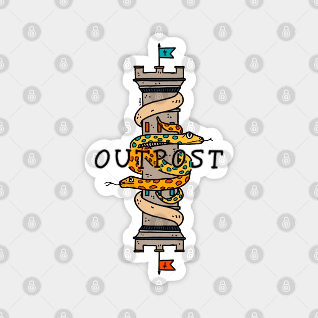 -Outpost- 2020 Inktober Collection Magnet by GreiFernández