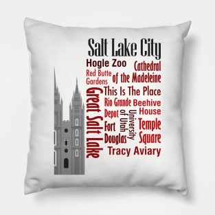 Sights of Salt Lake City Pillow