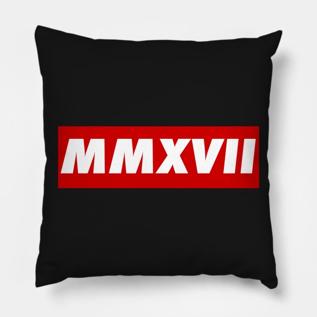 Class of MMXVII (2017) Pillow by wtfBaca