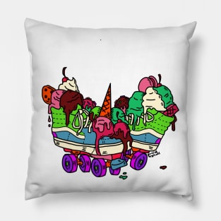 Ice Cream Trux (full color) Pillow