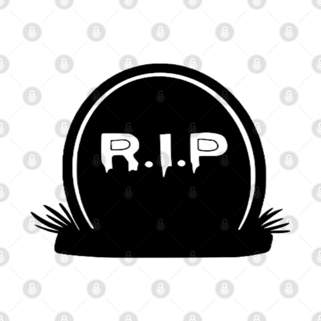 ‘’RIP” Tombstone Halloween Merchandise | halloween Gift by The Print Palace