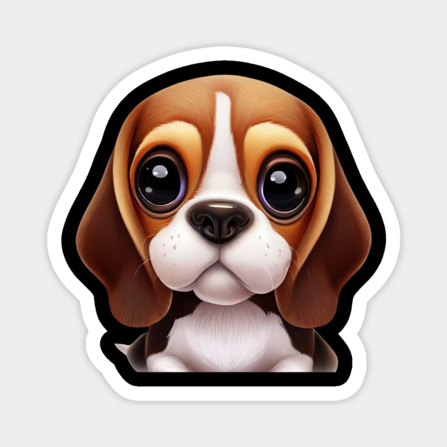 Pawsome Beagle Magnet by Art By Mojo