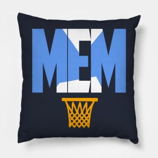 Memphis Basketball Throwback Pillow