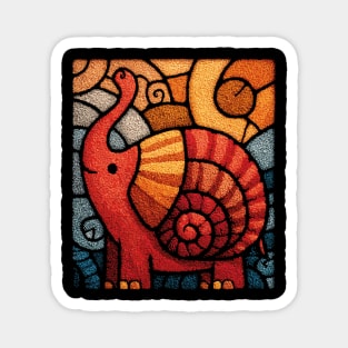 The Elephnail | A Whimsical Folk Art Creature Magnet