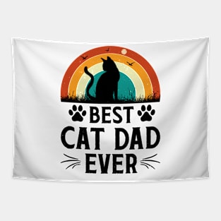 Best Cat Dad Ever t-shirt Tapestry