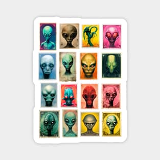 Postage Stamps Extraterrestrial life- Philately Magnet