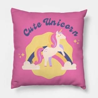 Cute Unicorn Rainbow Lover gift Pillow