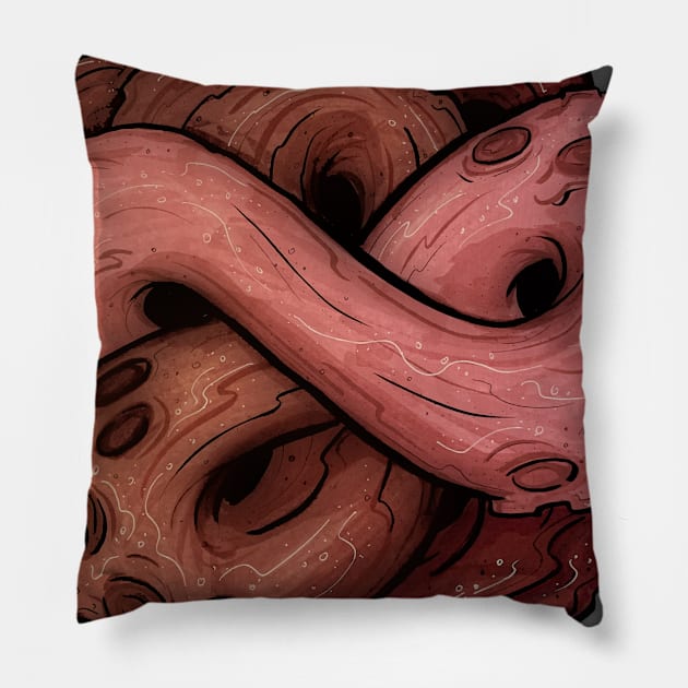 Rose Tentacles Pillow by DaeForshtay