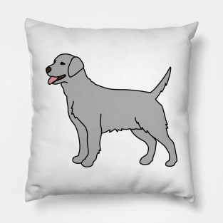 Silver Labrador Pillow