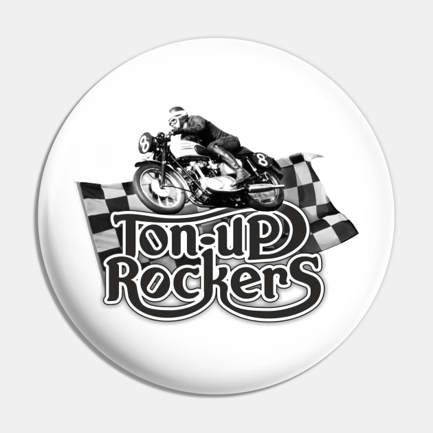 Ton-up Rockers Pin by Shockin' Steve