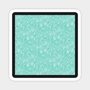 Swirly in Mint Magnet