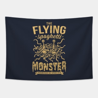 The Flying Spaghetti Monster (dark) Tapestry