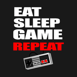 Funny Eat Sleep Game Repeat Gamer t-shirt T-Shirt