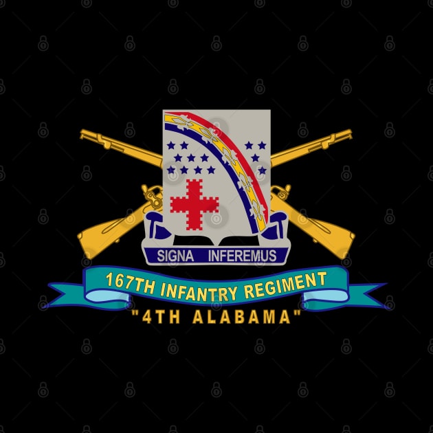 167th Infantry Regiment - DUI w Br - Ribbon - 4th Alabama X 300 by twix123844