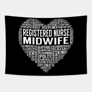 Registered Nurse Midwife Heart Tapestry