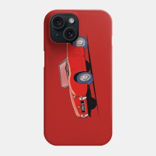 Austin Healey bugeye Sprite in red Phone Case