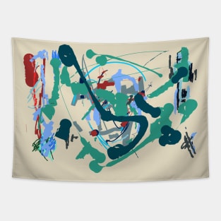 Abstract Color Background Tapestry