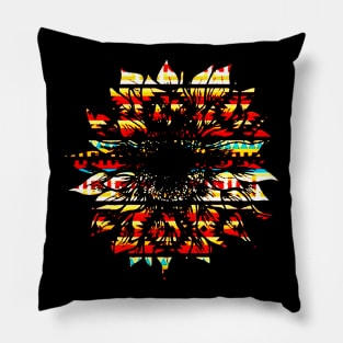 Native American Sunflower Pillow