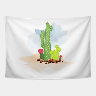 Cactus in the desert Tapestry