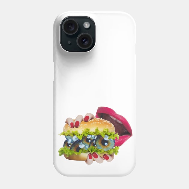 Pop Burger Phone Case by Luca Mainini