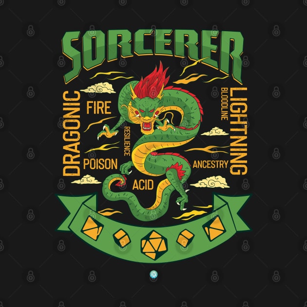 Sorcerer Tabletop Class Pen and Paper DnD Gift by woormle