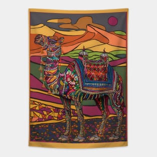 Rajasthani decorated camel art Tapestry