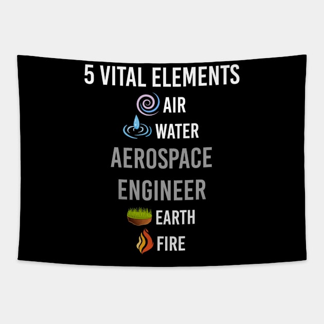 5 Elements Aerospace Engineer Tapestry by blakelan128