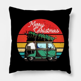 Time For A Family Retro Pillow