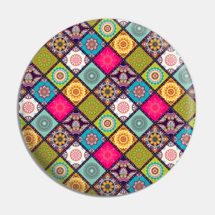 Azulejo mandala floral #4 Pin