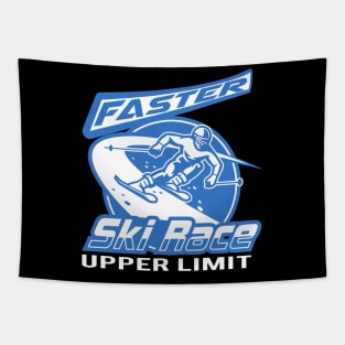 Faster Skiing Winter Sports Race Tapestry