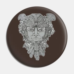 Green Man Pin