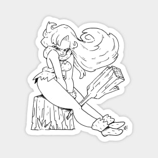 Inktober Ayla Chrono Trigger Magnet