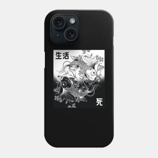 Koi Fish Yin Yang Life and Death Tattoo Art Japanese Style Phone Case