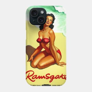 Vintage Travel Poster England Ramsgate Phone Case