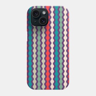 Mint, Red, Cream | Formas coloridas lineales | Linear colorful shapes | 線形のカラフルな形 | Formes colorées linéaires | Lineare bunte Formen | Forme colorate lineari Phone Case