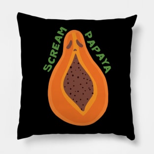 Scream Papaya Pillow