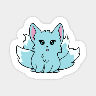 Blue Kitsune Magnet