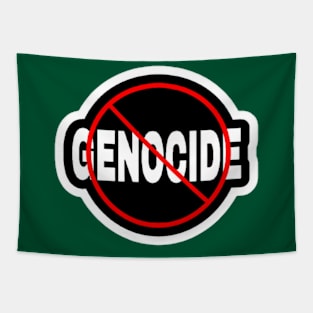 🚫 GENOCIDE - Sticker - Back Tapestry