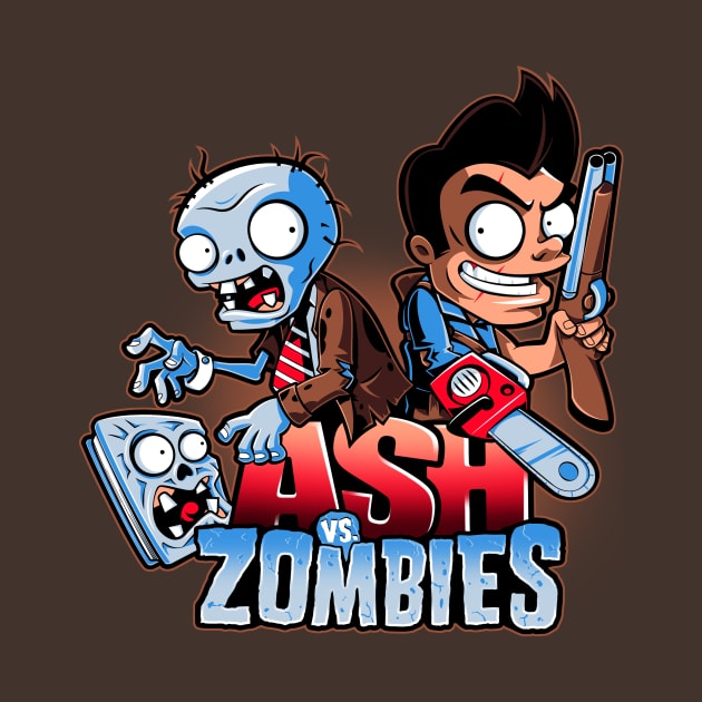 Ash vs Zombies by JayHai