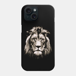 Lion Head Vector Graphic Design Phone Case