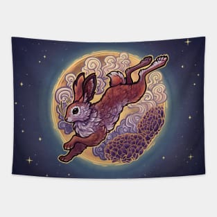 Moon Rabbit 2 Tapestry