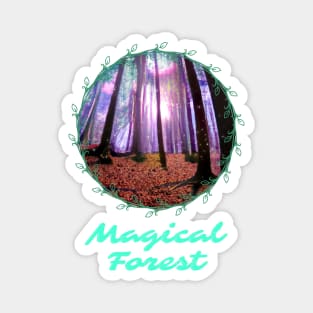 Ilustracion de bosque magico hecho por una I.A Magnet