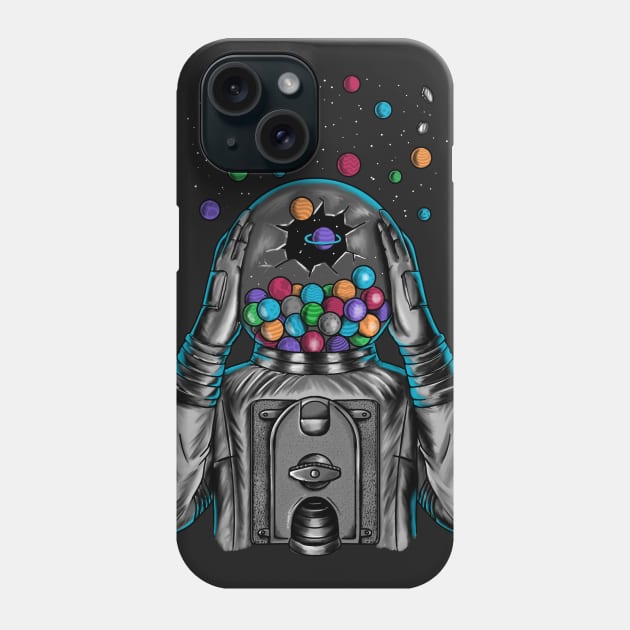 Astronaut Explotion Phone Case by coffeeman